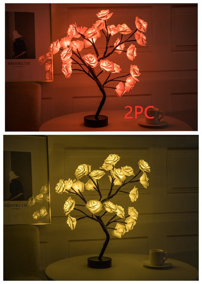 Assorted Rose Bonsai Night Lamp The Unalia Brand