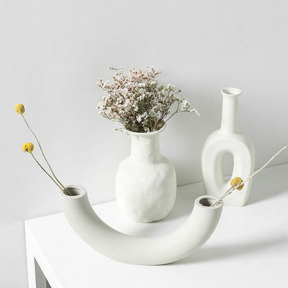 Assorted White Nordic Vases The Unalia Brand