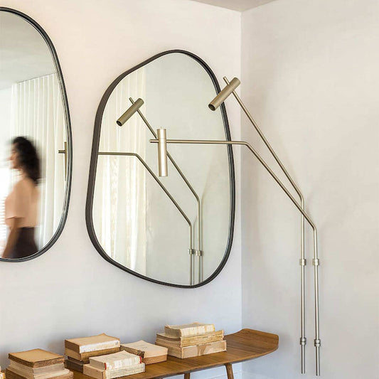 Wind Decorative Mirror Creative Wall-hanging Makeup Net Celebrity Bathroom The Unalia Brand