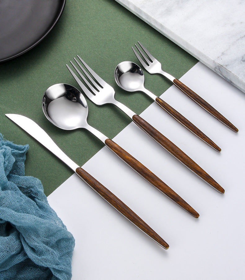 Assorted Wooden Cutlery Set The Unalia Brand