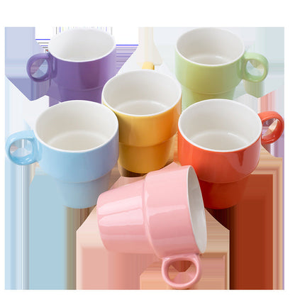 6-Piece Assorted Stacked Mugs The Unalia Brand