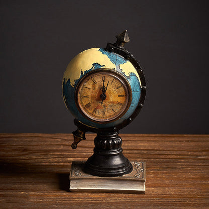 Retro globe clock home decoration The Unalia Brand