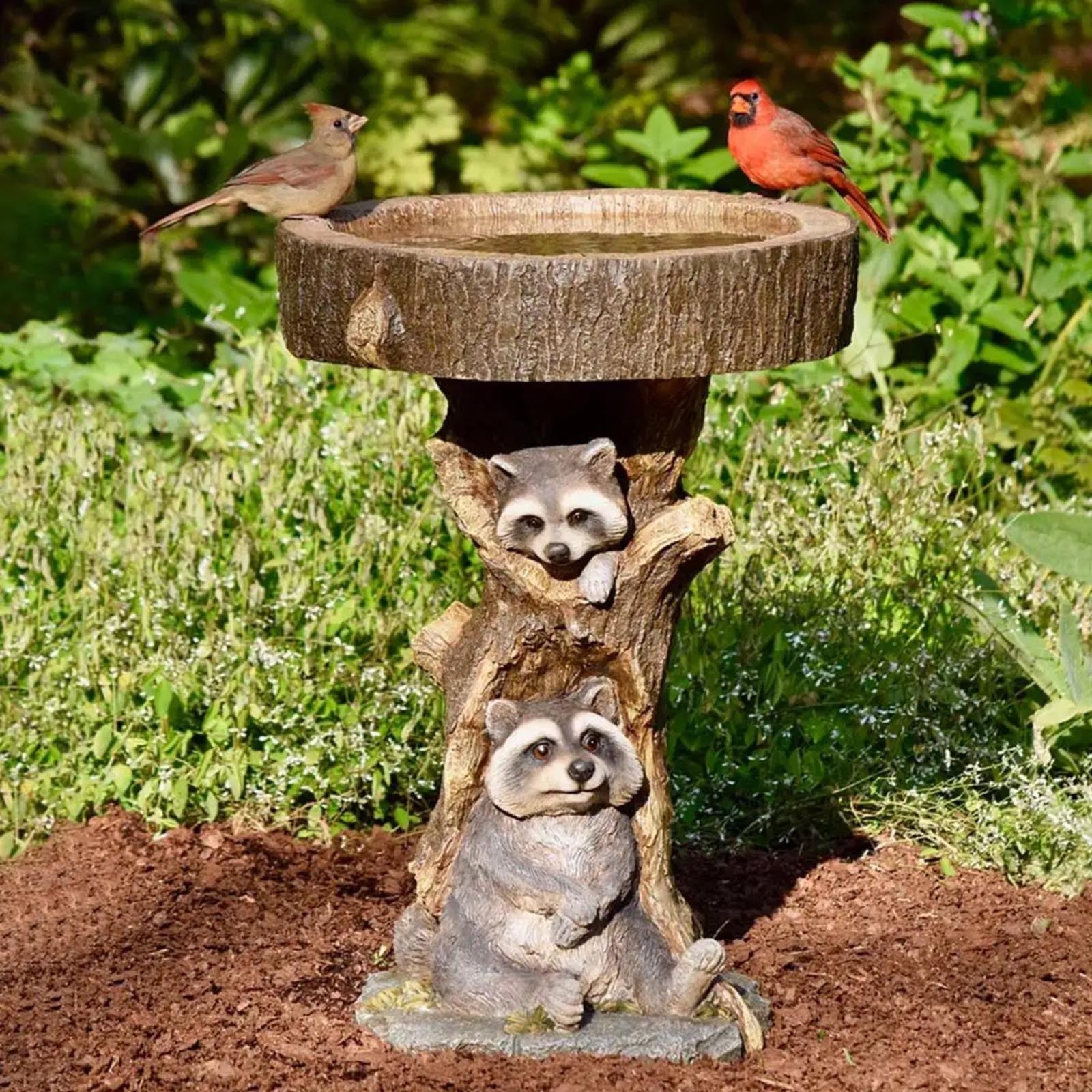 Assorted Animal Sculptures Bird Bath The Unalia Brand