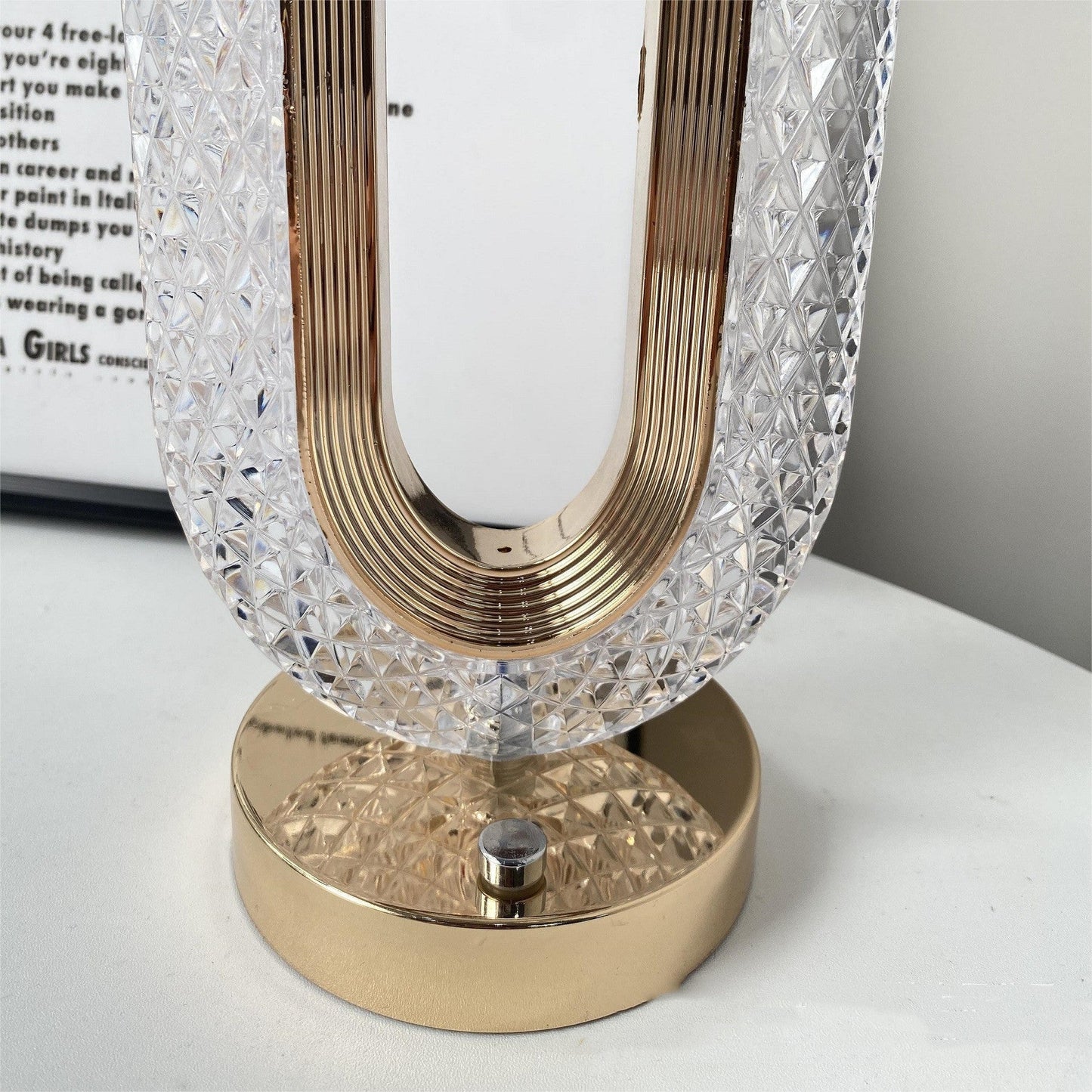 O-Shaped Crystal Night Lamp The Unalia Brand