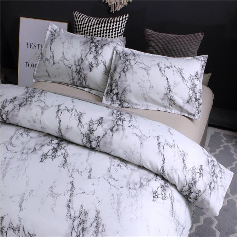 Marble Polyester Bedding Set The Unalia Brand