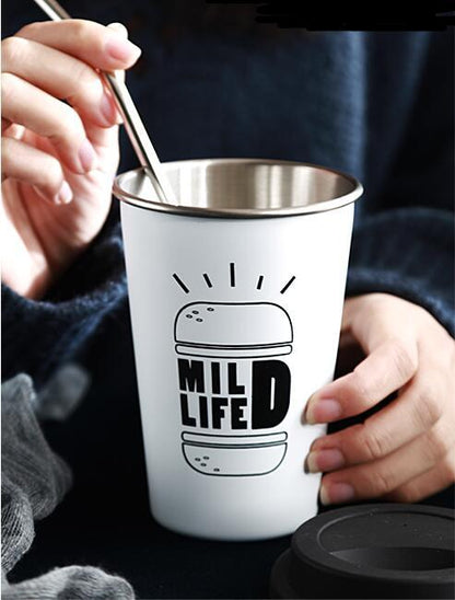 Assorted Stainless Steel Cups + Straw The Unalia Brand