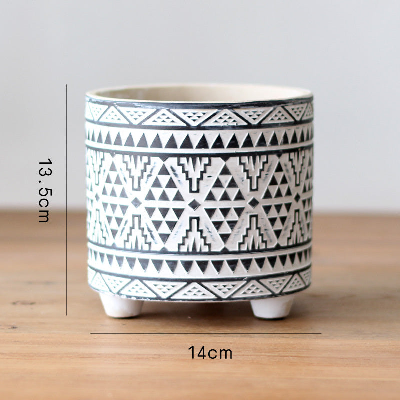 Assorted Geometric Flowerpots The Unalia Brand