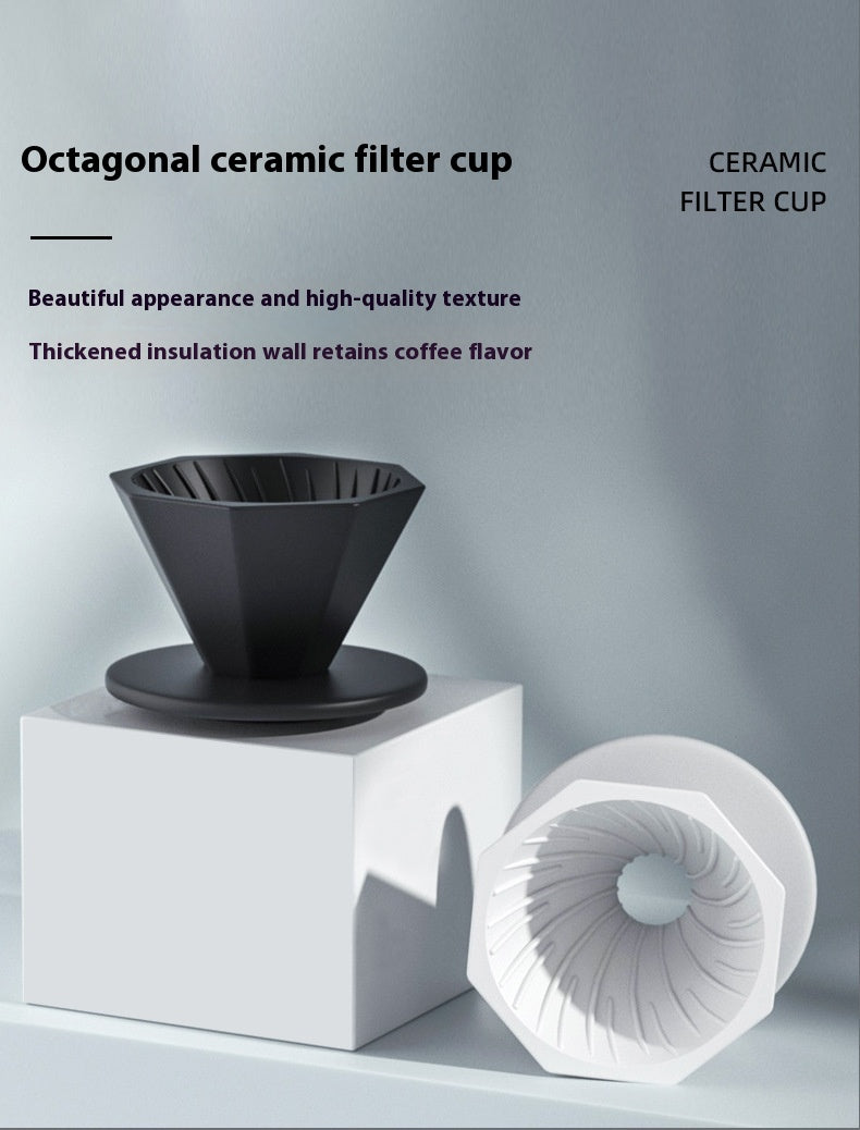 Pour-over Coffee Suit Household Drip Filter Gift Box Ceramic Business The Unalia Brand