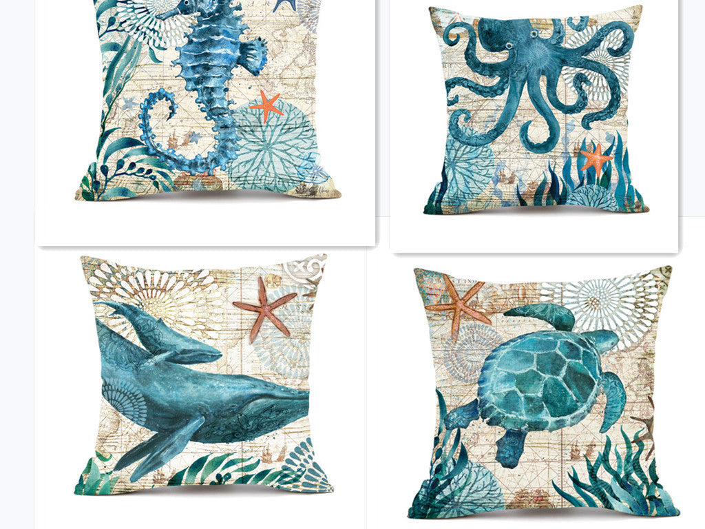 Assorted Sea Creatures Pillowcases The Unalia Brand