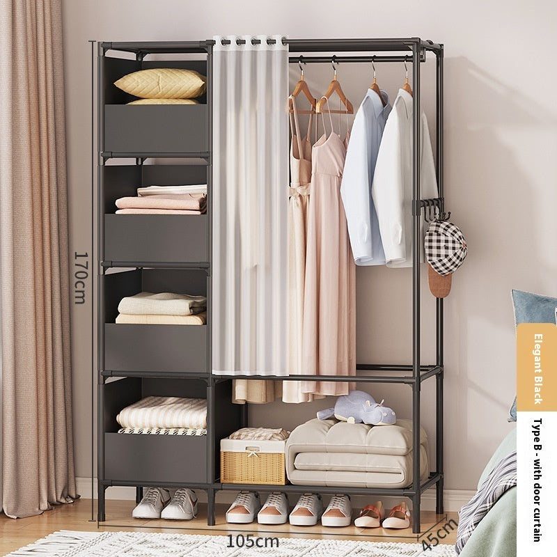 Wardrobe Home Bedroom Simple Assembly Wardrobe The Unalia Brand