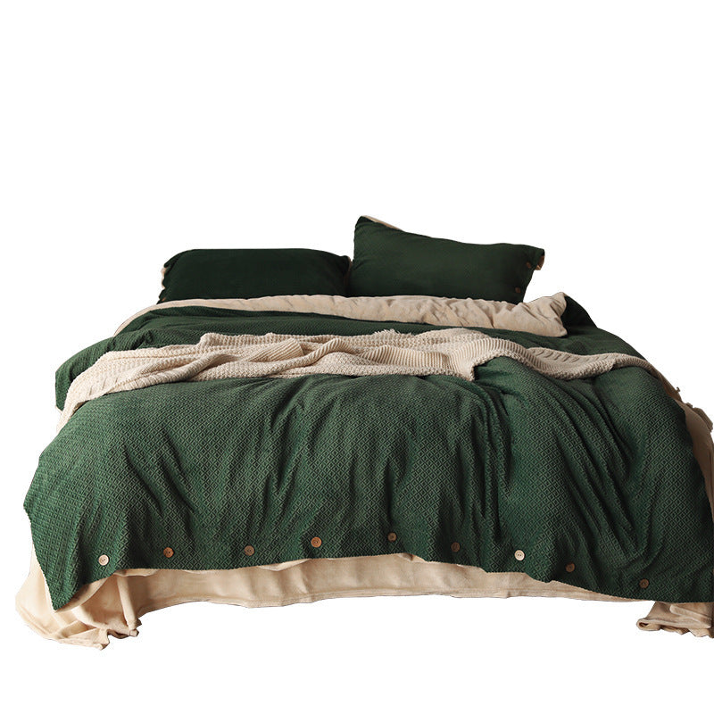 Quilted Four-Piece Bedding Set The Unalia Brand