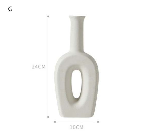 Assorted White Nordic Vases The Unalia Brand