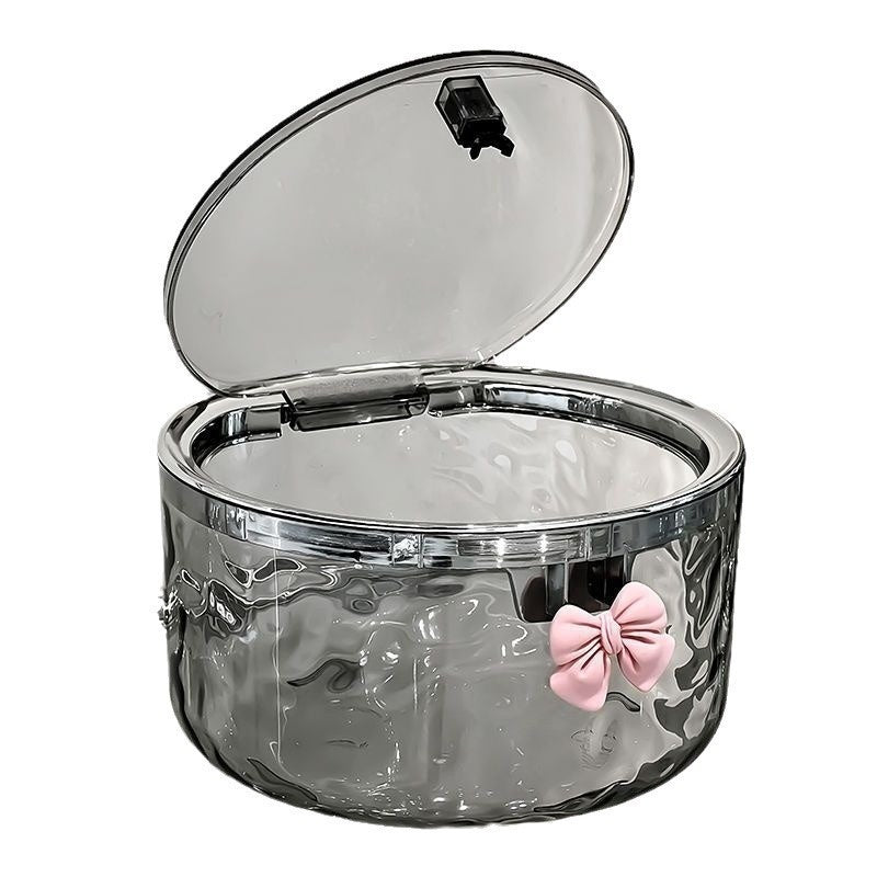 Children's Water Ripple Finishing Box Desktop Hairpin For Girls Rubber Band Transparent Storage The Unalia Brand