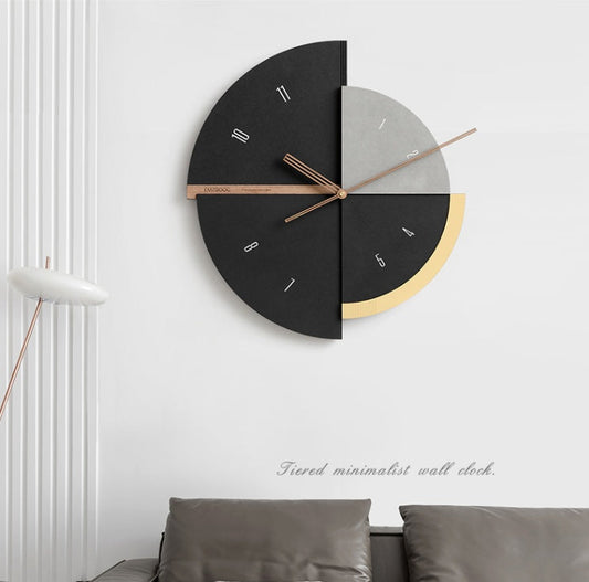 Nordic Light Luxury Time Clock Wall Clock Living Room Household Creative Decorative Paintings The Unalia Brand