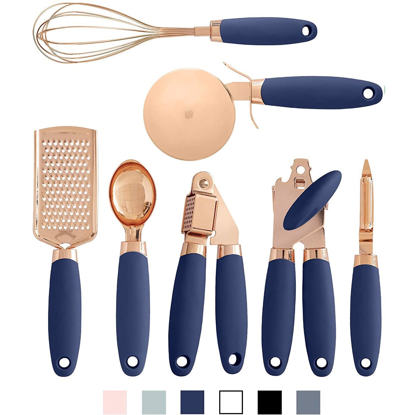 7-Piece Two-Toned Utensils Set The Unalia Brand