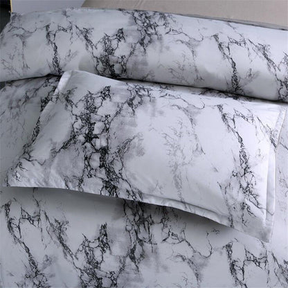 Marble Polyester Bedding Set The Unalia Brand