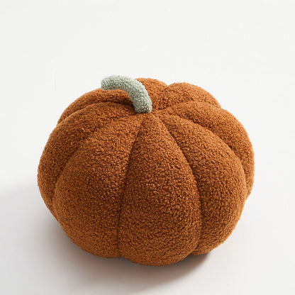 Nordic Pumpkin Round Pillow Plush Pillow Knitted Yarn The Unalia Brand