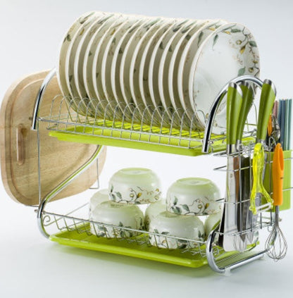 Three-Layer Steel Sink Dish Rack