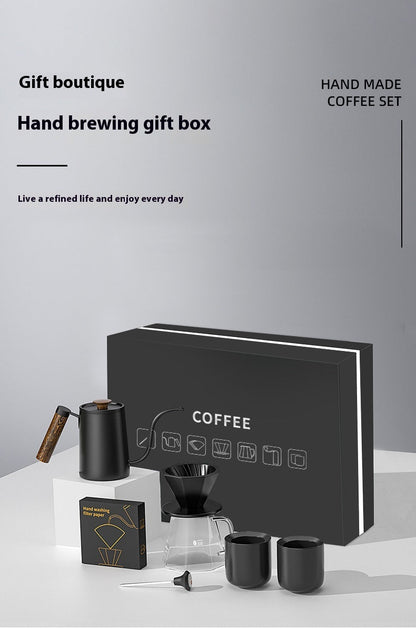 Pour-over Coffee Suit Household Drip Filter Gift Box Ceramic Business The Unalia Brand