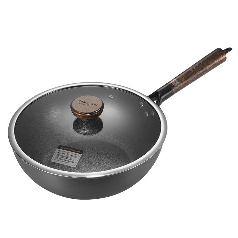 Thick Bottom Uncoated Non-Stick Nonstick Pan The Unalia Brand