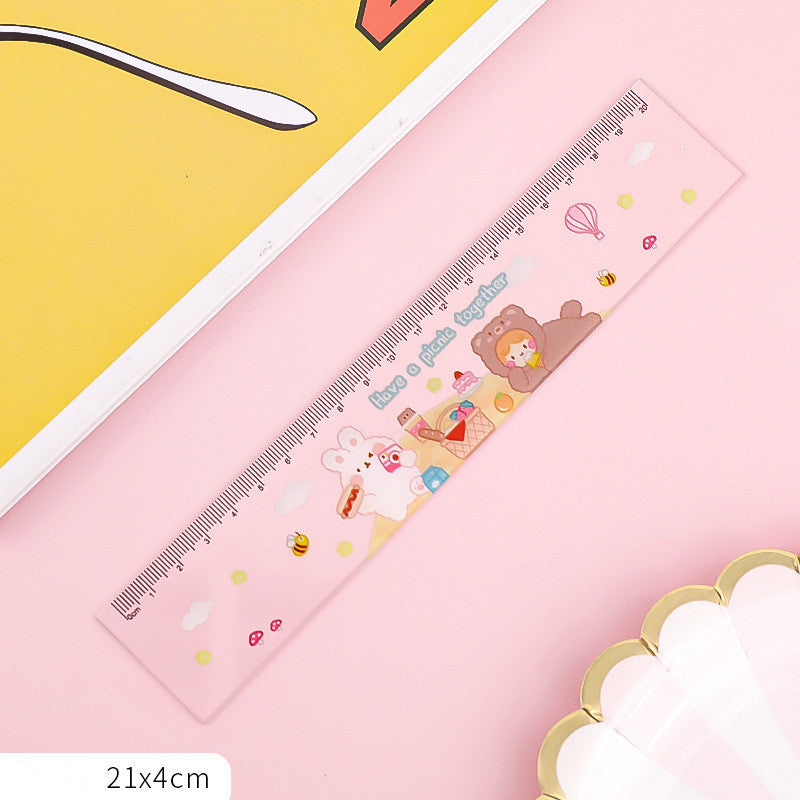 Assorted Cartoon Acrylic Ruler The Unalia Brand