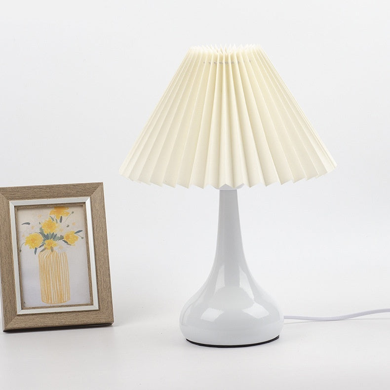 Pleated Bedside Night Lamp The Unalia Brand