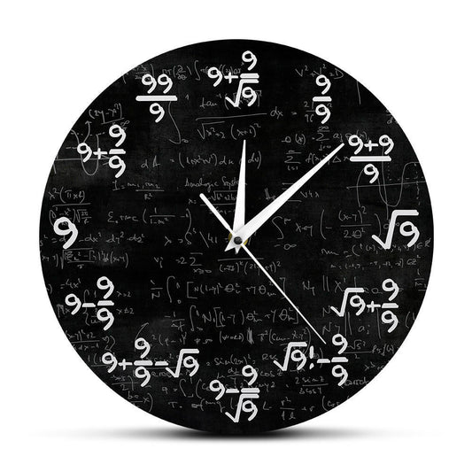 Home Fashion Math Wall Clock The Unalia Brand