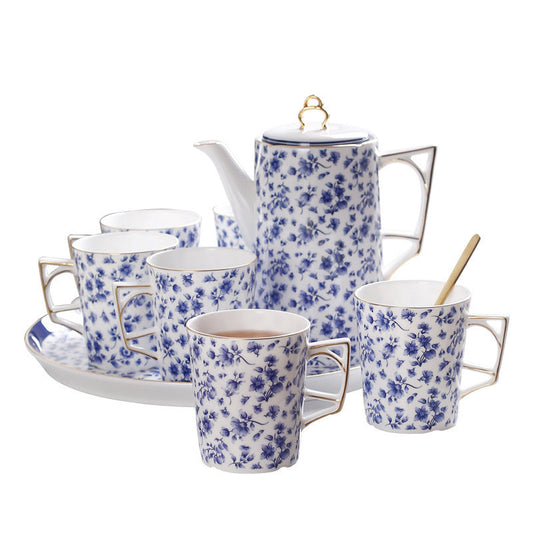 Bone China Afternoon Tea Coffee Set Shallow Tray Drinking The Unalia Brand