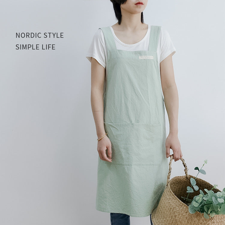 Linen Jean Kitchen Apron The Unalia Brand