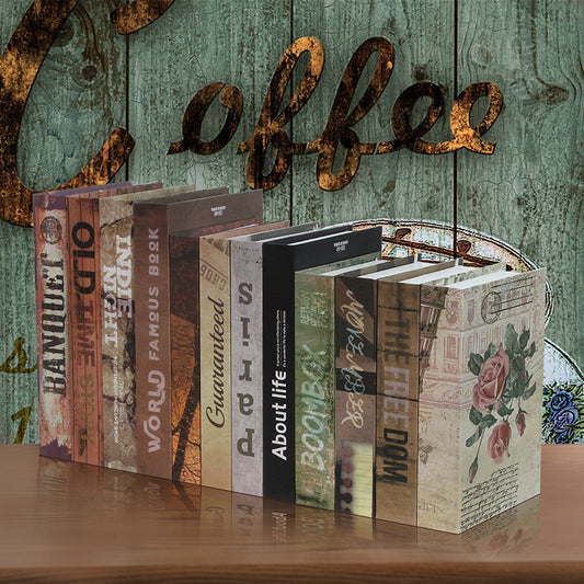 Retro Decorative Faux Books