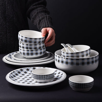 Assorted Checkered Dinnerware The Unalia Brand