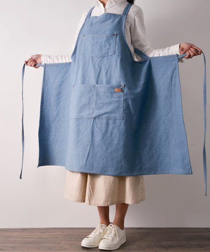 Denim Halter Kitchen Apron The Unalia Brand