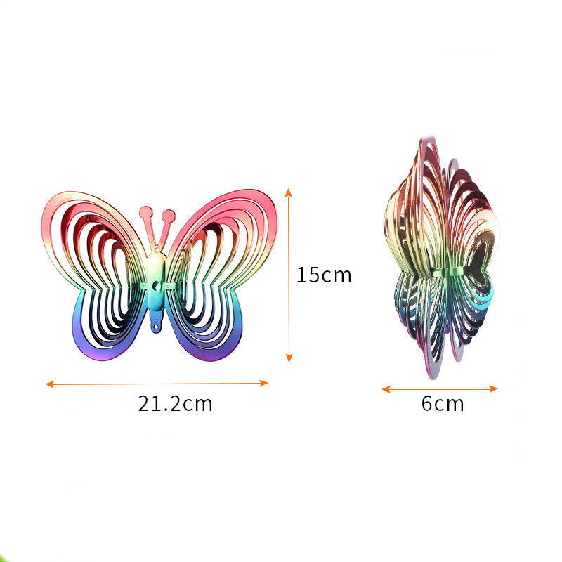 Rainbow Butterfly Wind Chimes The Unalia Brand