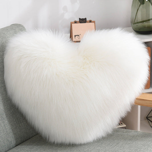 Assorted Fluffy Heart Shape Pillow The Unalia Brand