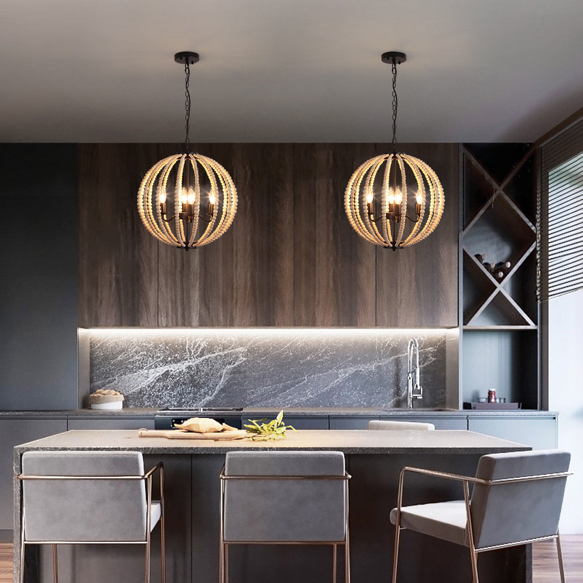 Simple Circular Dining Room Chandelier The Unalia Brand