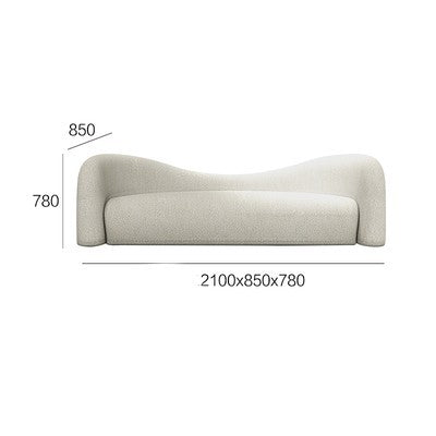 Lamb Wool Living Room Fabric Sofa The Unalia Brand