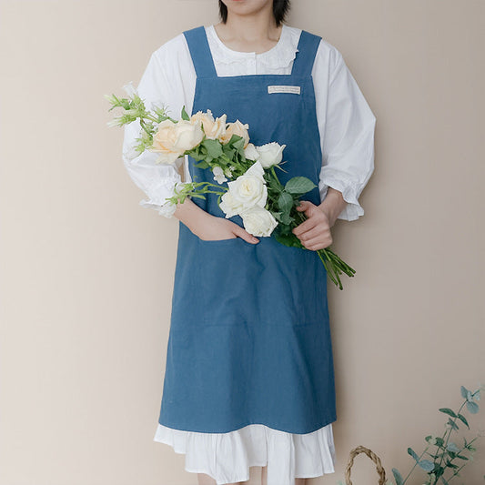 Linen Jean Kitchen Apron The Unalia Brand