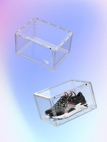 Transparent Basketball Shoe Storage Box Net Dust-proof Side Opening The Unalia Brand