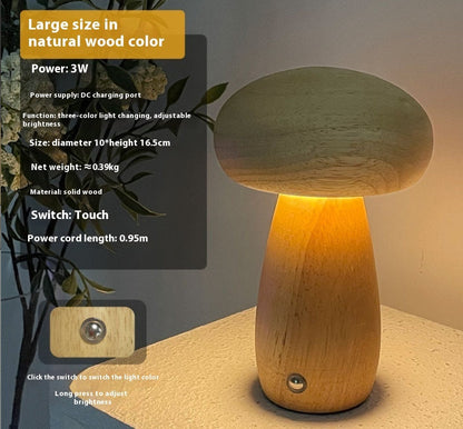 Mushroom Bedside Night Lamp The Unalia Brand