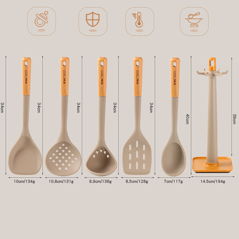 Non-Stick Silicone Utensil Set The Unalia Brand