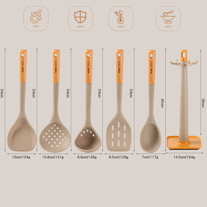 Non-Stick Silicone Utensil Set The Unalia Brand