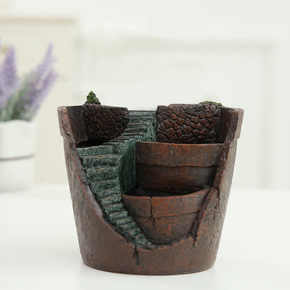 Succulent Micro Landscape Flower Pot null