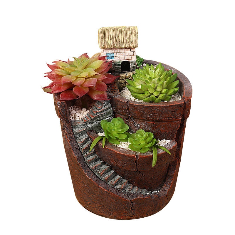 Succulent Micro Landscape Flower Pot null