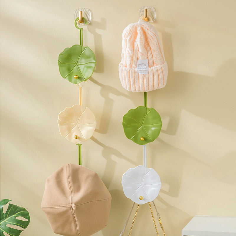 Hanging Hat Storage Artifact Wall Hanging Lotus Leaf Hat Rack Dormitory Wardrobe The Unalia Brand