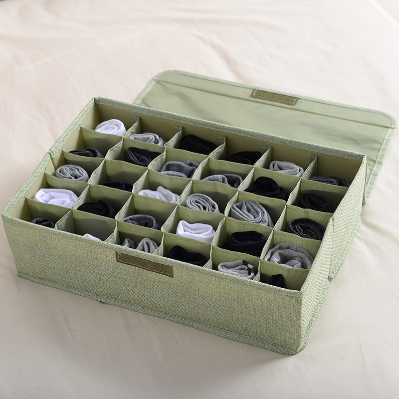 Foldable Washable Cotton Linen Underwear Storage Box The Unalia Brand