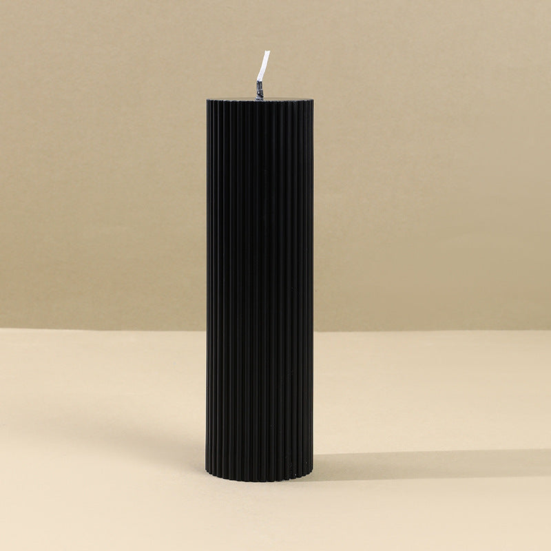 Black Cylinder Soy Candles The Unalia Brand