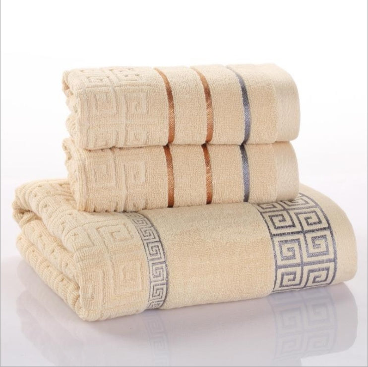 3-Piece Cotton Towel Set The Unalia Brand