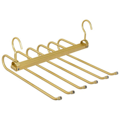 Multi-layer Hanger Aluminum Alloy Trouser Press Household Magic Pants Rack The Unalia Brand