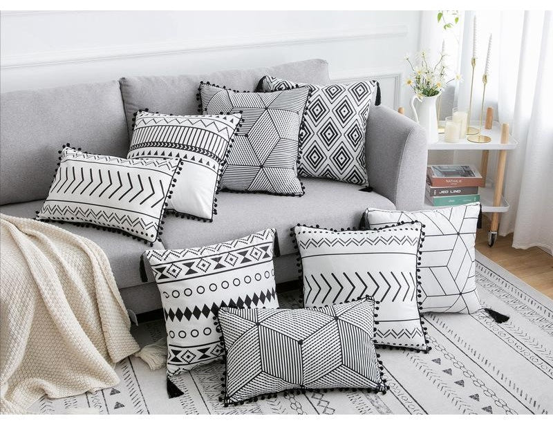 Bohemian Geometric Throw Pillows The Unalia Brand