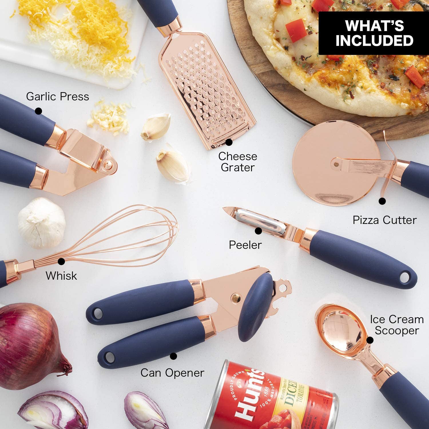 7-Piece Two-Toned Utensils Set The Unalia Brand